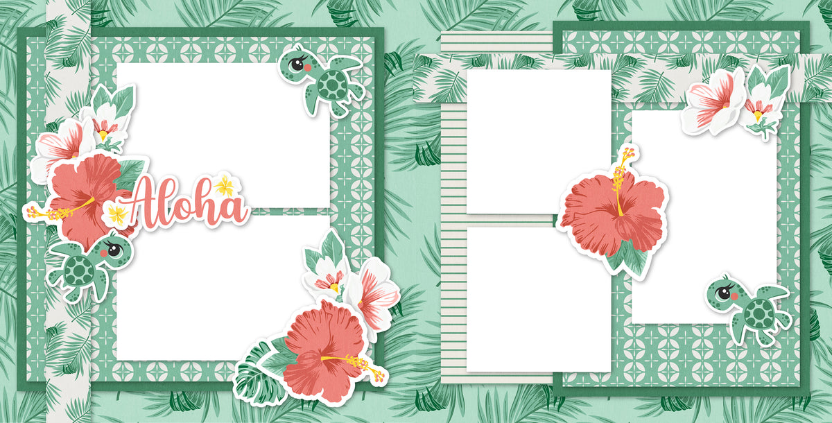 Aloha - Summer Vacation Scrapbook 12x12 Page Kit – MISS KATE