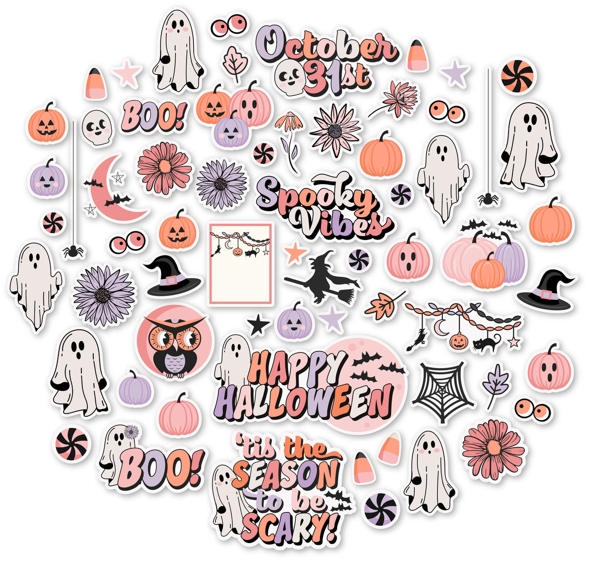 Spooky Vibes Scrapbook Paper & Sticker Kit – MISS KATE