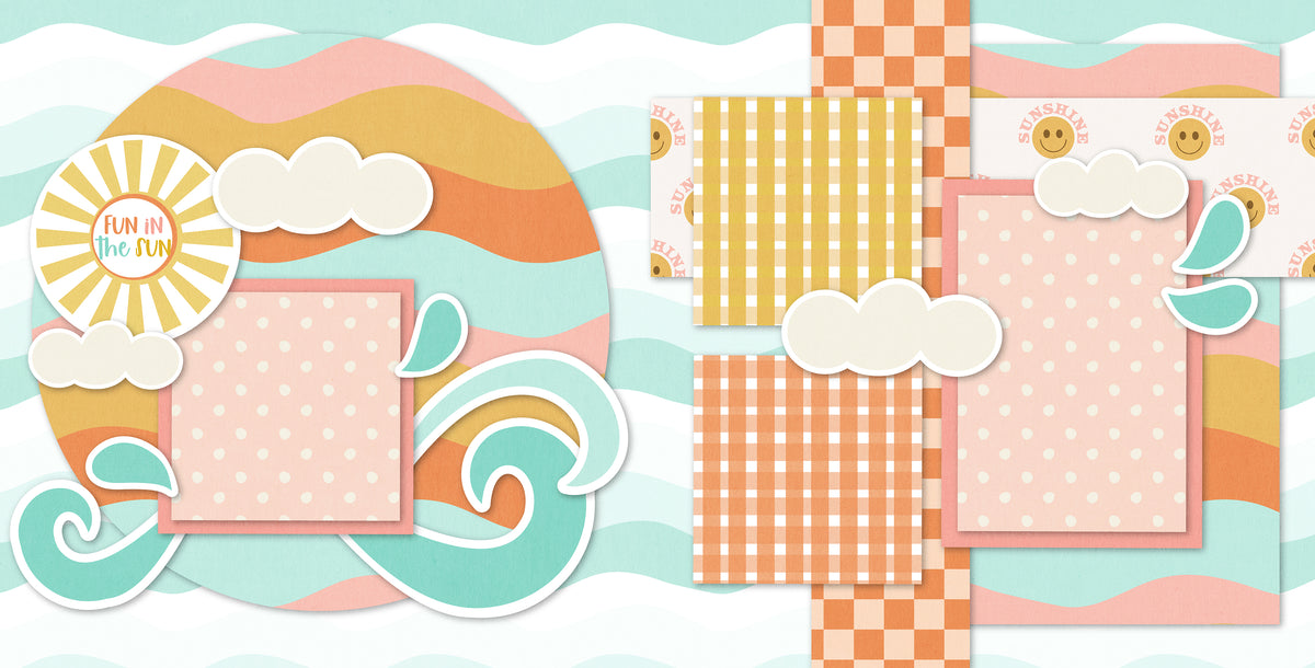 Fun in the Sun - Summer Vacation Scrapbook 12x12 Page Kit – MISS KATE