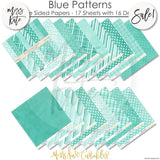Blue Patterns - Paper Pack 12X12 (Ss)