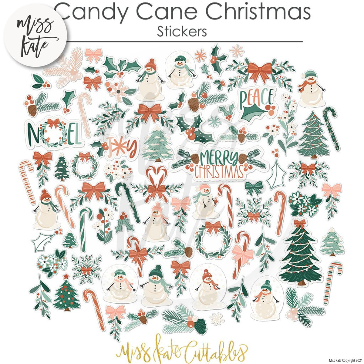 Candy Cane Christmas - Sticker Sheet Stickers Christmas, scrapbook, planner – MISS KATE candy-cane-christmas-sticker-sheet-stickers-christmas-scrapbook-planner-miss-kate