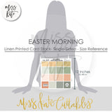 Easter Morning - Linen Printed Smooth Cardstock Single-Sided