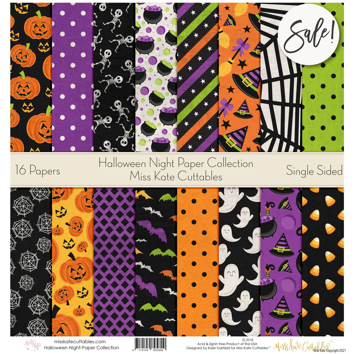 halloween-night-scrapbook-paper-pack-miss-kate for Free Printable Halloween Scrapbook Paper Halloween Night - Scrapbook Paper Pack – MISS KATE for Free Printable Halloween Scrapbook Paper
