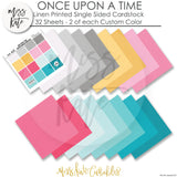 Once Upon A Time - Linen Printed Smooth Cardstock Single-Sided