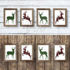 Red & Green Reindeer Prints - 8X10