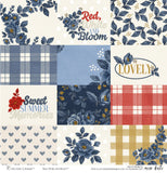 Red, White and Bloom - Paper & Sticker Kit