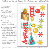 1st Birthday-Blue - Page Kit