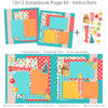 1st Birthday-Blue - Page Kit