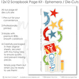 Capture special moments with the 2Nd Grade layout — acid-free double-sided scrapbook supplies, school layout, first day school, ready-to-glue title banners and photo frames, student photos, scrap book kit, school album, school memories, photo mats, precut designs for memory journaling, seasonal scrapbook page kits and die cuts, coordinated background patterns and journaling spots, creative accents for scrapbook storytelling, pastel paper embellishments and photo mats