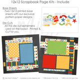 This 2Nd Grade kit features — school album, handmade elements for DIY photo albums, precut designs for memory journaling, creative accents for scrapbook storytelling, first day, scrapbooking ephemera and cardstock cutouts, seasonal scrapbook page kits and die cuts, premade scrapbook pages, acid-free double-sided scrapbook supplies, 2nd grade, ready-to-glue title banners and photo frames, first day school, pastel paper embellishments and photo mats