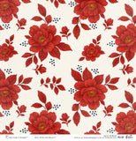 Red, White and Bloom - Paper & Sticker Kit
