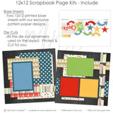 Capture special moments with the 3Rd Grade layout — scrapbook layout kit, paper crafting, seasonal scrapbook page kits and die cuts, back to school, handmade elements for DIY photo albums, student photos, school layout, pastel paper embellishments and photo mats, teacher gift, school memories, school album, ready-to-glue title banners and photo frames, elementary school, acid-free double-sided scrapbook supplies, layered die cut titles for themed layouts