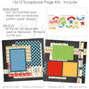 Capture special moments with the 3Rd Grade layout — scrapbook layout kit, paper crafting, seasonal scrapbook page kits and die cuts, back to school, handmade elements for DIY photo albums, student photos, school layout, pastel paper embellishments and photo mats, teacher gift, school memories, school album, ready-to-glue title banners and photo frames, elementary school, acid-free double-sided scrapbook supplies, layered die cut titles for themed layouts
