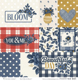 Red, White and Bloom - Paper & Sticker Kit
