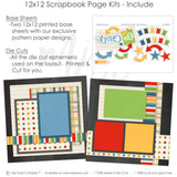 This 6Th Grade kit features — middle school, seasonal scrapbook page kits and die cuts, scrapbook supplies, acid-free double-sided scrapbook supplies, student photos, paper crafting kit, ready-to-glue title banners and photo frames, handmade elements for DIY photo albums, coordinated background patterns and journaling spots, school paper, school layout, school memories, layered die cut titles for themed layouts, sixth grade, teacher gift, back to school