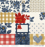 Red, White and Bloom - Paper & Sticker Kit