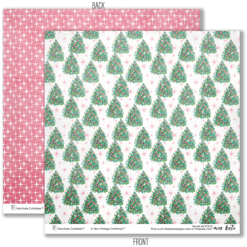 A Very Vintage Christmas- Christmas Double-Sided Scrapbook Paper
