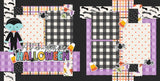A Fangtastic Halloween scrapbook page kit — halloween scrapbook, 12x12 scrapbook kit, scrapbooking ephemera and cardstock cutouts, scrapbook craft kit, precut designs for memory journaling, acid-free double-sided scrapbook supplies, spooky scrapbook, ready-to-glue title banners and photo frames, candy corn scrapbook, scrapbook paper kit, halloween crafts, handmade elements for DIY photo albums, diy scrapbook kit, layered die cut titles for themed layouts
