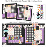 Mark the moment using our A Fangtastic Halloween page kit — spooky scrapbook, precut designs for memory journaling, vampire scrapbook, scrapbook paper kit, ready-to-glue title banners and photo frames, halloween crafts, pastel paper embellishments and photo mats, scrapbook page kit, creative accents for scrapbook storytelling, seasonal scrapbook page kits and die cuts, layered die cut titles for themed layouts, halloween scrapbook, 12x12 scrapbook kit
