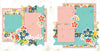 Adorable Pink scrapbook page kit — family memories, seasonal scrapbook page kits and die cuts, wildflower kit, 12x12 page kit, aqua floral, blush pink paper, acid-free double-sided scrapbook supplies, scrapbooking ephemera and cardstock cutouts, adorable scrapbook, floral scrapbook, baby girl layout, pink page kit, ready-to-glue title banners and photo frames, precut designs for memory journaling, flower die cuts, creative accents for scrapbook storytelling
