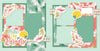 Another Day In Paradise scrapbook page kit — summer photos, layered die cut titles for themed layouts, 12x12 page kit, hawaii scrapbook, palm leaves, travel layout, handmade elements for DIY photo albums, acid-free double-sided scrapbook supplies, pastel paper embellishments and photo mats, paradise kit, ready-to-glue title banners and photo frames, beach memories, scrapbooking ephemera and cardstock cutouts, creative accents for scrapbook storytelling
