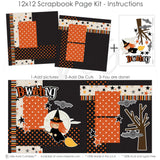 Mark the moment using our Bewitching page kit — acid-free double-sided scrapbook supplies, pastel paper embellishments and photo mats, 12x12 scrapbook kit, layered die cut titles for themed layouts, halloween crafts, scrapbook craft kit, scrapbook page kit, bewitching scrapbook, witch scrapbook, cute scrapbook, precut designs for memory journaling, halloween scrapbook, scrapbook paper kit, ready-to-glue title banners and photo frames, creative accents for scrapbook storytelling
