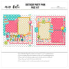 Capture special moments with the Birthday Party Pink layout — DIY Scrapbook Kit, seasonal scrapbook page kits and die cuts, Birthday Album, creative accents for scrapbook storytelling, Birthday Memories, Birthday Photo Album, scrapbooking ephemera and cardstock cutouts, pastel paper embellishments and photo mats, Scrapbook Layout, Party Scrapbook, 12x12 Scrapbook Kit, Family Scrapbook Kit, Birthday Scrapbook, coordinated background patterns and journaling spots
