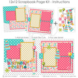 Mark the moment using our Birthday Party Pink page kit — seasonal scrapbook page kits and die cuts, pastel paper embellishments and photo mats, Birthday Scrapbook, scrapbooking ephemera and cardstock cutouts, Birthday Memories, precut designs for memory journaling, ready-to-glue title banners and photo frames, Birthday Photo Album, acid-free double-sided scrapbook supplies, Family Scrapbook Kit, Scrapbook Layout, handmade elements for DIY photo albums
