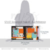 Chills & Thrills 12x12 scrapbook page kit size reference image showing the scale of the coordinated two-page layout, printed papers, and embellishments for spider Halloween memories and favorite photos.