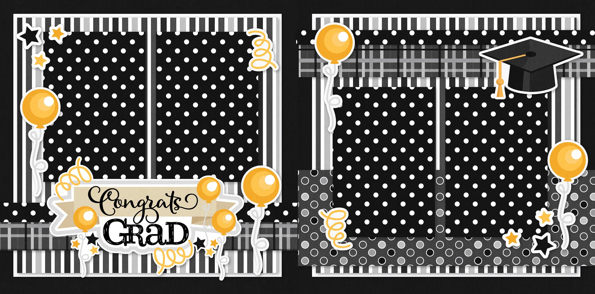 Graduation Sticker Box Congrats Grad - 12x12 Scrapbook Page Kit | Give Your Memories a Home ...