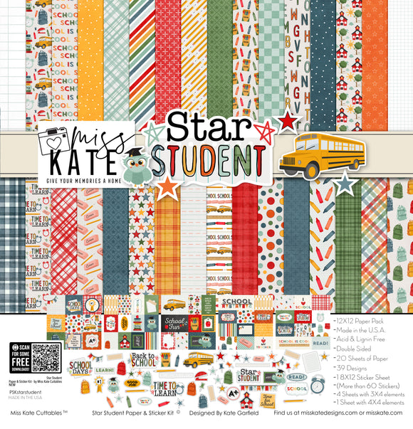 Star Student - Paper & Sticker Kit