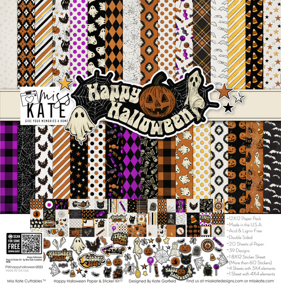 Happy Halloween - Paper & Sticker Kit