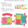 Detailed Create scrapbook design featuring paint brush die cut, colorful paint tubes, button embellishments, thread and needle design, create title phrase, paint splash background, layered craft photo mats, bright handmade theme. Designed for Art Supplies Scrapbook Pages, Painting Scrapbook Paper Kit, two page creative layout, coral teal green and yellow palette, polka dot patterned papers, pink plaid paper strips.
