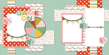 Game On scrapbook page kit — ready-to-glue title banners and photo frames, board game kit, party scrapbook, game night kit, precut designs for memory journaling, family fun layout, scrapbooking ephemera and cardstock cutouts, game on layout, family game night, acid-free double-sided scrapbook supplies, diy scrapbook kit, pastel paper embellishments and photo mats, layered die cut titles for themed layouts, 12x12 scrapbook, creative accents for scrapbook storytelling
