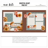 Capture special moments with the Grateful Heart layout — acid-free double-sided scrapbook supplies, scrapbooking ephemera and cardstock cutouts, autumn scrapbook, precut designs for memory journaling, fall paper crafts, scrapbook page kit, rustic scrapbook, ready-to-glue title banners and photo frames, thanksgiving scrapbook, fall scrapbook kit, pastel paper embellishments and photo mats, coordinated background patterns and journaling spots, scrapbook craft kit
