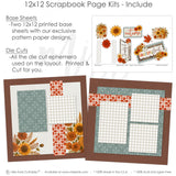 Celebrate your memories with the Grateful Heart design — handmade elements for DIY photo albums, pumpkin scrapbook, autumn scrapbook, scrapbook craft kit, fall paper crafts, coordinated background patterns and journaling spots, scrapbook paper kit, pastel paper embellishments and photo mats, ready-to-glue title banners and photo frames, thanksgiving scrapbook, acid-free double-sided scrapbook supplies, scrapbook page kit, sunflower scrapbook, rustic scrapbook
Celebrate your memories with the Grateful Heart 