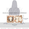 Halloween Magic 12x12 scrapbook page kit size reference image showing the scale of the coordinated two-page layout, printed papers, and embellishments for Halloween memories and favorite photos.