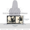Coordinating Home papers and die cuts featuring black flower clusters, cream rose clusters, olive green leaves, large heart shape, floral heart, home title die cut, a simple life title, oval bird frame. Designed for Everyday Home Memories Layout, House Memories Scrapbook Kit, black and cream bird, floral corner clusters, layered photo mats, neutral floral palette, black dotted paper, cream polka dots, black polka dots, cream striped paper, black pinstripes, cream floral paper.