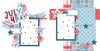 July 4Th scrapbook page kit — layered die cut titles for themed layouts, creative accents for scrapbook storytelling, ready-to-glue title banners and photo frames, seasonal scrapbook page kits and die cuts, patriotic layout, fourth of july, 12x12 page kit, acid-free double-sided scrapbook supplies, stars and stripes, july page kit, independence day, precut designs for memory journaling, star die cuts, coordinated background patterns and journaling spots
