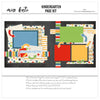 Kindergarten scrapbook page kit — school layout, acid-free double-sided scrapbook supplies, precut designs for memory journaling, first day school, pastel paper embellishments and photo mats, kids photos, memory keeping kit, scrapbooking ephemera and cardstock cutouts, paper crafting, scrapbook kit, back to school, creative accents for scrapbook storytelling, seasonal scrapbook page kits and die cuts, ready-to-glue title banners and photo frames