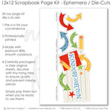 Capture special moments with the Kindergarten layout — back to school, memory keeping kit, memory keeping, school layout, paper crafting, creative accents for scrapbook storytelling, seasonal scrapbook page kits and die cuts, precut designs for memory journaling, scrapbooking ephemera and cardstock cutouts, photo album kit, acid-free double-sided scrapbook supplies, ready-to-glue title banners and photo frames, handmade elements for DIY photo albums