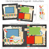 Celebrate your memories with the Kindergarten design — photo album, school layout, back to school, precut designs for memory journaling, teacher gift, scrapbook kit, pastel paper embellishments and photo mats, paper crafting, school memories, photo album kit, coordinated background patterns and journaling spots, seasonal scrapbook page kits and die cuts, ready-to-glue title banners and photo frames, memory keeping, kids photos, acid-free double-sided scrapbook supplies