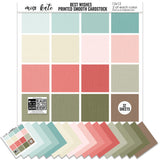 Best Wishes - Linen-Printed Smooth Cardstock Single-Sided
