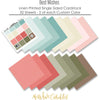 Best Wishes - Linen-Printed Smooth Cardstock Single-Sided