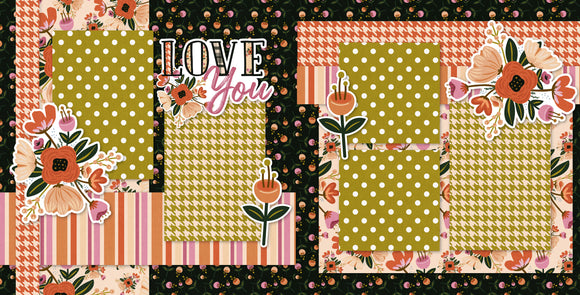 Love You scrapbook page kit — precut designs for memory journaling, Romantic Scrapbook Kit, creative accents for scrapbook storytelling, scrapbooking ephemera and cardstock cutouts, Memory Scrapbook Kit, coordinated background patterns and journaling spots, pastel paper embellishments and photo mats, Floral Scrapbook Pages, Romantic Scrapbook Layout, layered die cut titles for themed layouts, Family Scrapbook Kit, ready-to-glue title banners and photo frames
