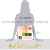 Love Lives Here - Linen-Printed Smooth Cardstock Single-Sided