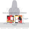 Magical Moments Boy 12x12 scrapbook page kit size reference image showing the scale of the coordinated two-page layout, printed papers, and embellishments for Disney memories and favorite photos.