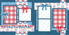 Memorial Day scrapbook page kit — patriotic bows, acid-free double-sided scrapbook supplies, pastel paper embellishments and photo mats, family memories, americana kit, red white blue, holiday album, seasonal scrapbook page kits and die cuts, creative accents for scrapbook storytelling, handmade elements for DIY photo albums, layered die cut titles for themed layouts, scrapbooking ephemera and cardstock cutouts, patriotic layout, memorial day kit
