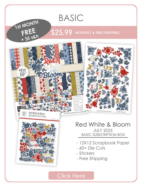 Monthly Subscription Box - Add On - Cardstock - 40% OFF Retail! β MISS KATE