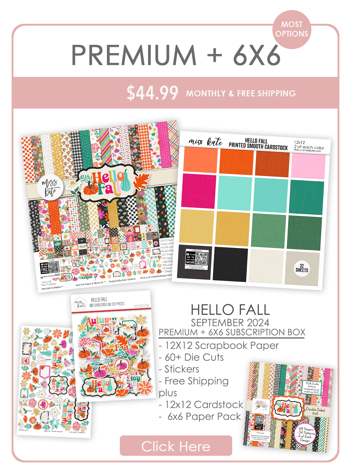 Monthly Subscription Box - September 2024 - Hello Fall – MISS KATE